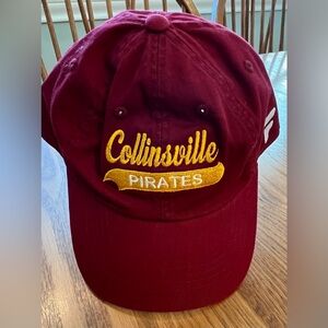 Collinsville Pirates maroon and gold  Baseball Cap